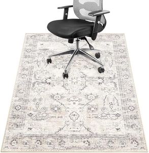 GRANNY SAYS Office Chair Mat for Hardwood Floor & Tile Floor, Rolling Computer Chair Under Desk Mat, Machine Washable Floor Mat for Office Chair, Low Pile Anti Slip Desk Chair Mat, 36x48 Office Rug