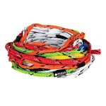 Radar Vapor Knotless 9-Section Mainline Waterski Rope, Tournament Colors