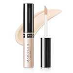 ILOVMUP Concealer Full Coverage, Brightener Hydrating Concealer Stick for Under Eye Dark Circles & Tattoo & Wrinkle, White Liquid Concealer for Colour Corrector, Waterproof and Longwearing, 1/3 oz