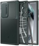 SPIGEN Optik Armor Designed for Samsung Galaxy S24 Ultra Case (2024) Camera Protector Slide Cover - Abyss Green