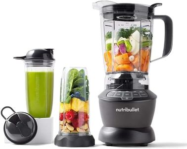Nutribullet 1200W Combo Blender, USA #1 Mixer, Grinder, Smoothie Maker, Food Processor, "The Original Nutribullet", 3 Unbreakable Jars, 1.8L Extra Large Pitcher & Tamper, 2yrs warranty (Dark Grey)