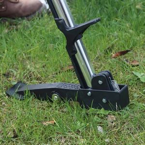 AMOS Mechanical Weed Puller – Stainless Steel 4-Claw Stand-Up Root Remover