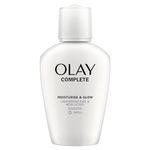 Olay Complete Moisturise & Glow Face And Neck Lotion For Sensitive Skin With SPF15, For Beautiful, Healthy Glowing Skin In Just 1 Day, 100ml