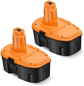 FirstPower 4000mAh Compatible with dewalt 18V Battery Replacement DC9096 DC9098, Compatible with dewalt 18V XPR Cordless Power Tools DC9096 DC9098 DC9099 DW9095 DW9096 DW9098 DE9038 2Packs