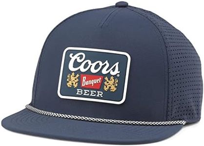 AMERICAN NEEDLE Coors Beer Blazer Adjustable Snapback Baseball Hat, Buxton Pro (Navy), One Size