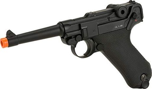 Evike Airsoft - KWC WWII Metal P08 Luger CO2 Powered Airsoft Pistol