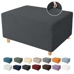 Denim Slipcover For Ottoman