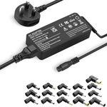 90W Universal AC Laptop Charger with 16 Tips for Asus Lenovo Dell HP Acer Samsung Toshiba Notebooks - Power Supply Cord Adapter without USB-C Connection