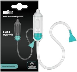 Braun Manual Nasal Aspirator, Baby Nose Sucker, Gentle Congestion Relief