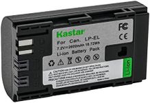 Kastar LPEL Fully Decoded Battery Replacement for Canon LP-EL Rechargeable Lithium-Ion Battery Pack, Canon 4307C002 Battery, Canon Speedlite EL‑1 EL1 Flash Light, Canon E-TTL/E-TTL II (1-Pack)