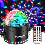 Disco Lights, 30LED Disco Ball with Remote, Timer and 7 RGB Colors, Sound Activated Disco Ball Lights, 360° Rotating Disco Lights for Parties, Birthday, Christmas, Bar, Car, Kids, Home