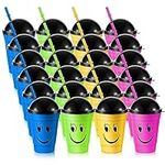 Bokon 24 Pack Smile Face Sipper Cup
