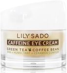 LILY SADO TEA+C™ Coffee & Matcha Caffeine EYE CREAM - Anti-aging Vegan Natural Eye Repair Moisturizer Lotion w Arabica Coffee Beans + Green Tea - Prevents Undereye Wrinkles, Puffiness, Dark Circles