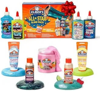 Elmer’s All-Star Slime Kit, Includes Liquid Glue Activator and Premade Slime, 9 Count - Perfect for Birthday Parties, Gift Idea, Kids Activity