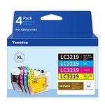 Replacement for Brother LC3219XL LC3217 Ink Cartridges Set Super High Yield, 4-Pack, BK/C//Y/M, for Brother MFC-J5330DW MFC-J5335DW MFC-J5730DW MFC-J5930DW MFC-J6530DW MFC-J6930DW MFC-J6935DW