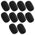 Bujingyun L 35mm x D10mm Mini Microphone Headset Windscreen Foam Mic Cover (10PCS)