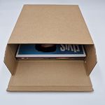 Panmer 12" Vinyl Storage Box Fits 25 LPs Easy Assemble Thick Cardboard Box (10)