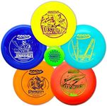 Innova Disc Golf Set 5 Disc Set Includes Disc Golf Driver, Mid-Range,Disc Golf Putter Star Destroyer, DX Dragon, Disc Golf Discs, Frisbee Golf Discs Set, PDGA Approved Colors Will Vary