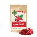 Eat Well Aleppo Pepper Flakes 5oz, Turkish Red Pepper Flakes, Crushed Middle Eastern Chili Pepper Flakes, Pul Biber Dried Chili, Halaby Maras Medium Hot, 100% Natural Pure Spices and Seasonings