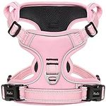 HEELE Dog Harness Dog Harness Large Dog No Pull Dog Harness for Large Dog with Soft Handle Reflective Breathable Mesh, Pink, L