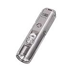 RovyVon A4 Pro Titanium Flashlight 650 Lumens EDC Mini Keychain Rechargeable Flashlight for Daily Use and Outdoor