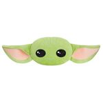 Disney Mandalorian Baby Yoda 3D Plush Pillow Cushions for Bed, Kids Bedroom Accessories 94 x 39cm - Star Wars Gifts for Boys (Green)