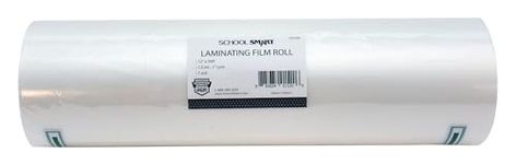 School Smart Laminating Film 1.5 Mil Roll - 12 inch x 500 Foot - 1 inch Core