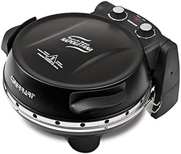 G3 Ferrari G10032 Pizzeria Snack Napoletana Forno Pizza Plus Evo, 1200 W, Double Pierre Réfractaire, diamètre 31 cm, Livre de recettes et palettes inclus, Noir