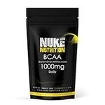 Nuke Nutrition BCAA Capsules | 180 Capsules 1000mg | Advanced Essential Amino Acids Supplement to Build Lean Muscle | Boost Recovery, Muscle Building & Growth | Leucine, Isoleucine & Valine | Vegan