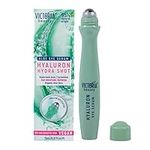 Victoria Beauty Eye Serum Roller with Niacinamide, Hyaluronic Acid, Polyglutamic Acid and Aloe - for Dark Circles, Puffy Eyes, Eye Bags and Wrinkles - 95% Natural, 15ml