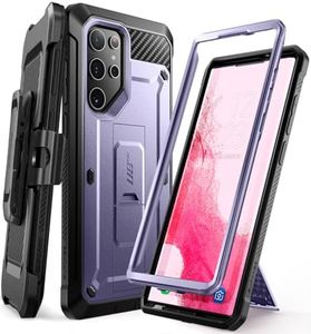 SUPCASE Unicorn Beetle Pro Series Case Designed for Samsung Galaxy S22 Ultra 5G (2022 Release), Full-Body Dual Layer Rugged Holster & Kickstand Case Without Built-in Screen Protector (Violte)