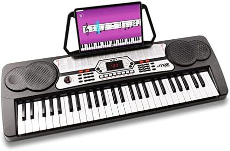 MAX KB7 Electronic Keyboard 54 Key Digital Piano Lighted LED Learning recording Playback