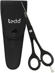 Tecto 6" Hair Dressing Scissors Sharp, Hair Cutting Scissor for Professional, Hairdressers Barbers Stainless Steel Hair Cutting Shears, Sharp Hair Scissors for Women, Men, Children and Adults (Black)