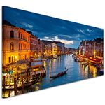 Wallfillers Canvas Prints of Venice Italy for your Living Room - Inexpensive City Wall Art - 1068-118x49cm