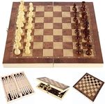Chess Set,Folding Storage Wooden Ch