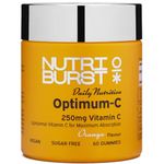 Nutriburst Optimum C - Liposomal Vitamin C (250mg) - Energy & Immune System Support - Orange Flavour - 60 Gummies 1 Month Supply - Suitable for Vegans