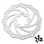 Teyssor 140mm 160mm 180mm 203mm Bike Disc Brake Rotor with 6 Bolts Fit for Road Bike Mountain Bike BMX MTB