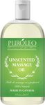 PUROLEO Massage Oil All-Natural Formula with Coconut Oil, Almond Oil, and Jojoba Oil for Hair, Body, and Face - Nourishing and Relaxing Massage Oil for Women - Ideal for Massage Therapy - Made in Canada with Premium Bottle - Luxurious and Large Bottle Size for Long-Lasting Use - Elevate Your Massage Experience with PUROLEO's Unscented Massage Oil (Unscented, 8 Fl Oz/236 ML)