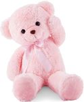 YunNasi Big Teddy Bear Giant Teddy Bear Large Teddy Bear Stuffed Animal Plush Soft Toy Gift for Birthday Christmas Valentine's Day New Year (35 Inch Pink)