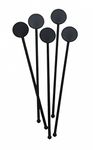 7" Black Disc Stirrers Pack Of 250 Barware Cocktail swizzle sticks