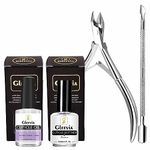 Gleevia Manicure and Pedicure Kit for Women Cuticle Care Combo Kit, Combo of Cuticle Softener & Oil, Nail Cuticle Cutter, Cuticle Pusher, for Manicure & Pedicure