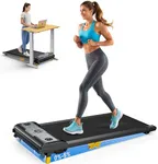 SERVFIT Walking Pad, Under Desk Treadmill with Incline, 3 in 1 Portable Walking Treadmill with Remote Control, LED Display, Hidden Safety Switch, Mini Walking Jogging Machine for Home Office