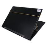 Rasper Black Genuine Leather Writing Desk Table Top Elevator Writing Board Adjustable Height Easy Reading Desk Portable Laptop Table Reading Stand Office Table Top (Standard Size 21x15 Inch) 12 MM