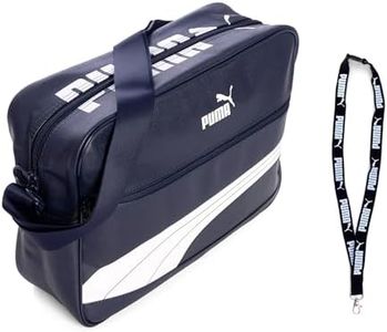 PUMA Borsa – Borsa a tracolla – Campus Reporter Retro Bag – Portachiavi Limited (003 Navy/Bianco), 003 Navy/White
