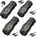 UNROEVS 4 Packs Mini Flashlights Bu