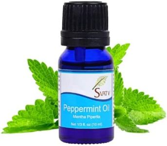 SVATV Peppermint Essential Oil For Natural Yoga Massage & Therapeutic Grade, Boost Uplifted Mood & Room Freshener Diffuser, Aromatherapy, DIY Personal Care - 10ml