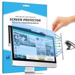 FiiMoo Removable 24 inch Laptop Anti Blue Screen Protector, Anti Glare Filter Film Eye Protection Blue Light Blocking Screen Protector for 24" Monitor Display 16:9