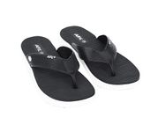 APL Mens Flipflop | Waterproof | Ultra soft & Everyday Flip Flops for Gents/Boys… (BLACK, 9)