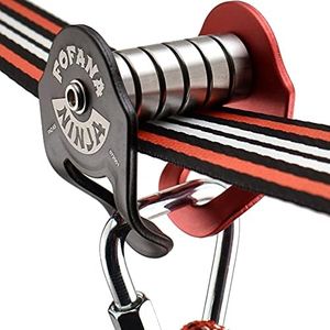 Fofana Ninja Slider Slackline Pulley - Turn Slacklines Into Ziplines with The Most Fun New Accessory for Your Ninja Warrior Obstacle Course for Kids - Patented Design