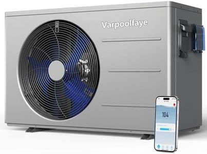Varpoolfaye Smart WiFi Pool Heat Pump 30000 BTU 120V, Heating Cooling for 8000 Gallon Above Ground & Inground Pools with Schedule